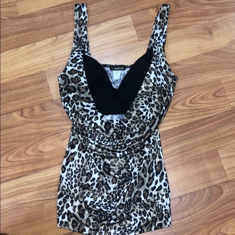 Lepaord Tank with padded bra